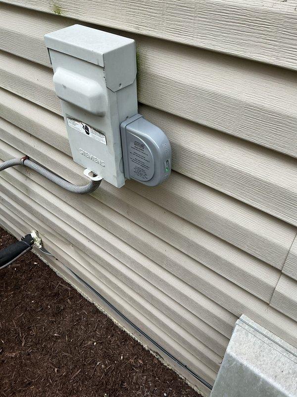 Completed installation of a 40-gallon slim Bradford White residential water heater with proper copper piping connections, brass fittings, and galvanized venting system. Additionally installed a surge protector at the outdoor electrical disconnect on the exterior equipment, ensuring power was safely disconnected prior to installation.