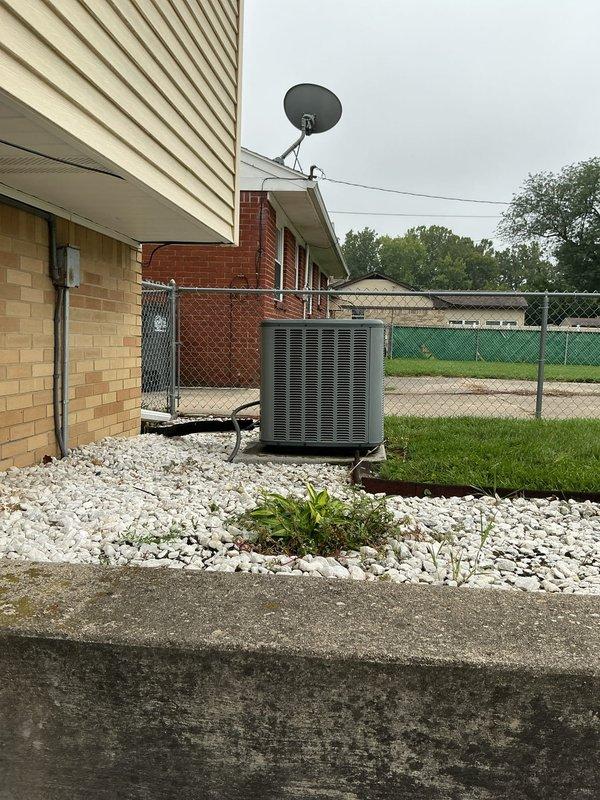 Responded to service call for 8-year-old AC system experiencing intermittent cycling issues. Performed diagnostic inspection of outdoor condensing unit and indoor air handling system. Evaluated electrical connections, refrigerant pressures, and control components to identify cause of short cycling behavior. Documented equipment condition with photographs and confirmed operational status of system components.