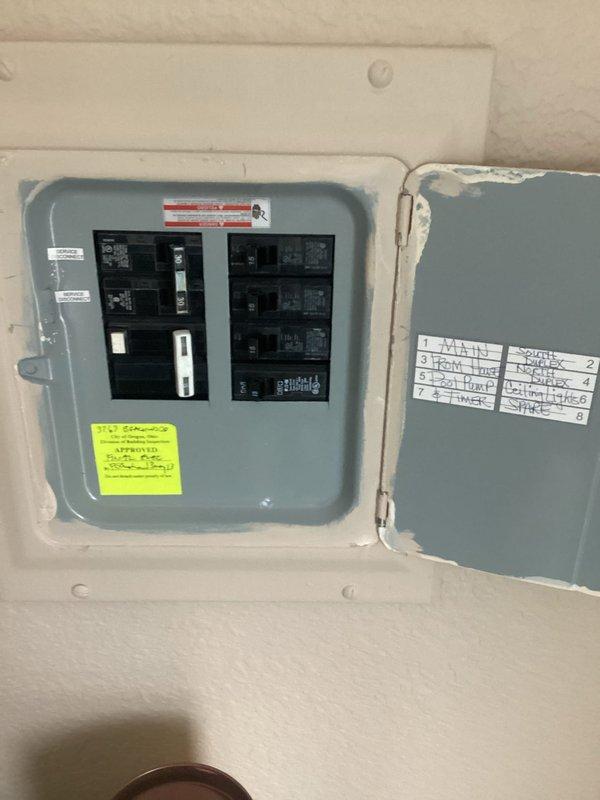 Conducted on-site assessment for mini split installation. Evaluated electrical panel capacity and available breaker space for new system, and identified proposed indoor unit location in bedroom. Provided estimate for complete mini split system installation including electrical requirements and equipment placement.