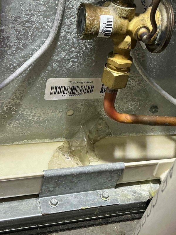 Completed routine tune-up maintenance on 6-year-old ground-level HVAC system during scheduled morning service window. Inspected heat exchanger assembly, verified proper operation of gas valve and associated copper supply lines, and confirmed all plumbing connections and fittings were secure with no signs of leakage.