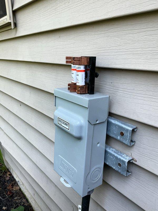 Completed MVP cooling maintenance on a 4-year-old air conditioning system. Performed comprehensive system diagnostics including electrical testing with clamp meter showing 16.46 amp draw, inspected all wiring connections and electrical components at the outdoor unit, verified proper operation of condenser, and confirmed all systems operating within normal parameters.