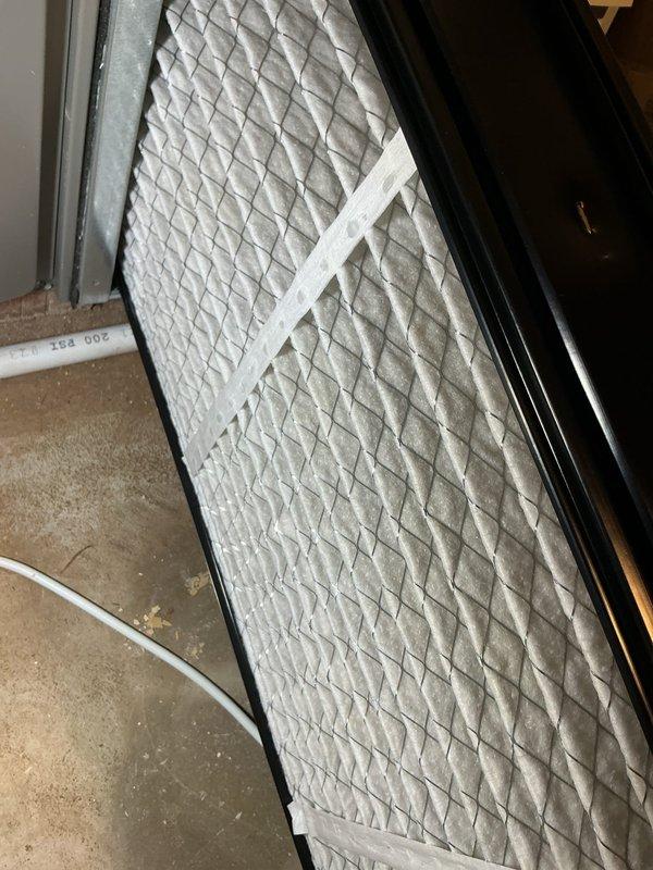 Completed comprehensive heating maintenance on a 5-year-old furnace system. Performed thorough inspection of air handler unit, refrigerant lines, and condensate drainage system. Replaced air filter showing moderate dust accumulation and verified proper equipment operation. All components found to be functioning within normal parameters with no deficiencies noted.