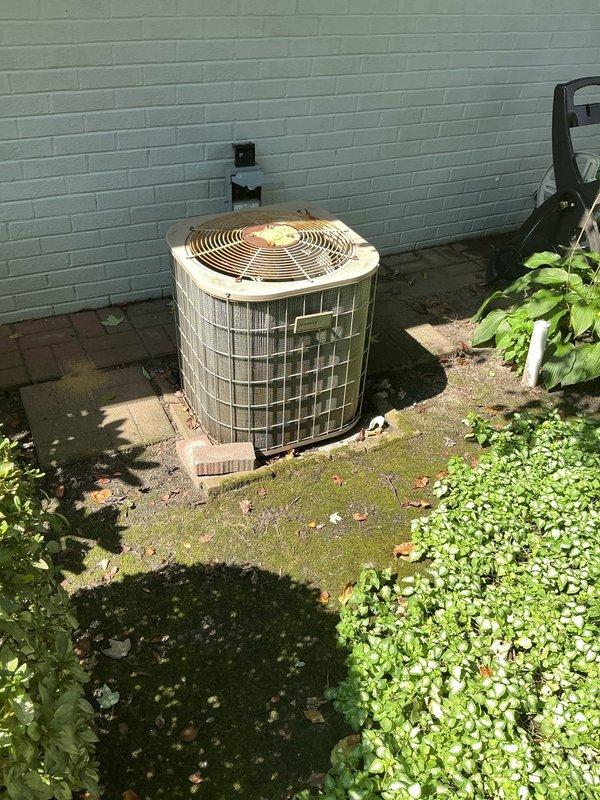 Responded to no-cooling complaint on 15-year-old residential air conditioning system. Upon arrival, performed diagnostic evaluation of outdoor condensing unit and electrical components. Testing revealed failed run capacitor preventing compressor and condenser fan motor operation. Replaced defective AEROVOX capacitor with proper replacement rated for system specifications. Verified all electrical connections secure at capacitor terminals and contactor. Started system and confirmed compressor and condenser fan motor operation restored. Unit cooling properly at time of departure.