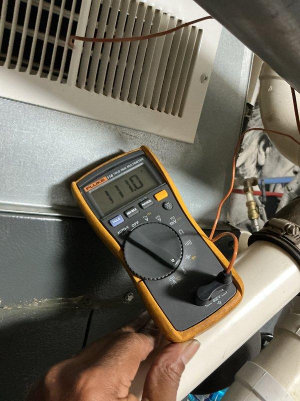 Completed routine furnace maintenance and tune-up on 10-year-old unit. Performed comprehensive combustion analysis using flue gas analyzer, confirming proper efficiency and safe operating parameters with all readings within manufacturer specifications. Verified electrical performance with multimeter testing and documented system airflow, ensuring optimal heating system operation for the season.