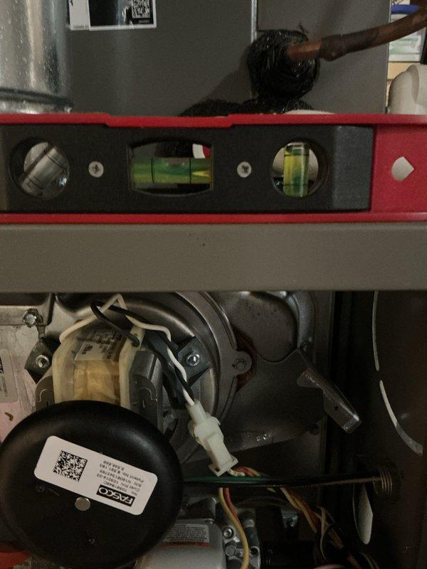 Completed preventive maintenance on 4-year-old gas furnace under MVP heating plan. Performed comprehensive system inspection including verification of blower motor operation, electrical connections, and control module functionality. Checked and confirmed proper system leveling, inspected all wire terminations at control board, and verified safety switch operations. All components found operating within normal parameters with no immediate service needs identified.