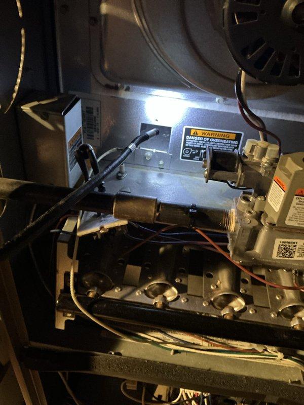 Completed comprehensive tune-up on 17-year-old gas furnace, including inspection of heat exchanger, burner assembly, gas valve, ignition system, and all safety controls. All components found operating within manufacturer specifications; system tested and confirmed functioning properly for continued safe operation.