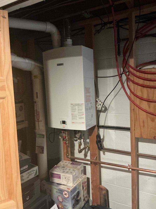 Completed scheduled Maintenance MVP HEAT service on a 5-year-old gas-powered Lennox furnace located in the basement mechanical room. Performed comprehensive inspection of all heating system components, verified proper operation of burners and heat exchanger, checked gas connections and combustion air supply, inspected venting system including PVC exhaust and intake pipes, tested safety controls and limit switches, and confirmed adequate airflow through the system. All equipment found operating within manufacturer specifications with no deficiencies noted.