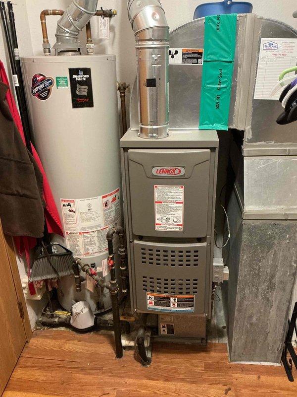 Performed preventive maintenance tune-up on a 4-year-old outdoor air conditioning unit, model 1497XB0110 manufactured by CAC/BDP. Completed comprehensive system inspection, verified refrigerant levels and pressures, cleaned condenser coils, checked electrical connections, and confirmed proper operation of all components to ensure optimal cooling performance for the upcoming season.