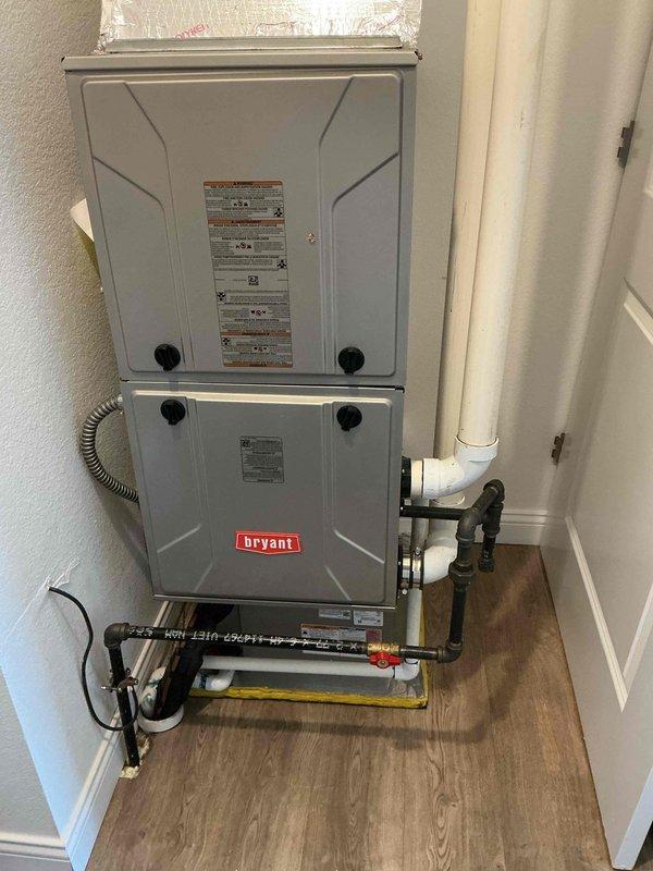 # HVAC Service Report

Responded to no-heat call for 4-year-old Bryant HVAC system. Upon inspection, furnace was not initiating heating cycle. Performed diagnostic evaluation of the system, checked electrical connections, verified thermostat communication, and inspected ignition components. Identified and resolved issue preventing furnace operation. System tested and confirmed operational, restoring heat to entire home.