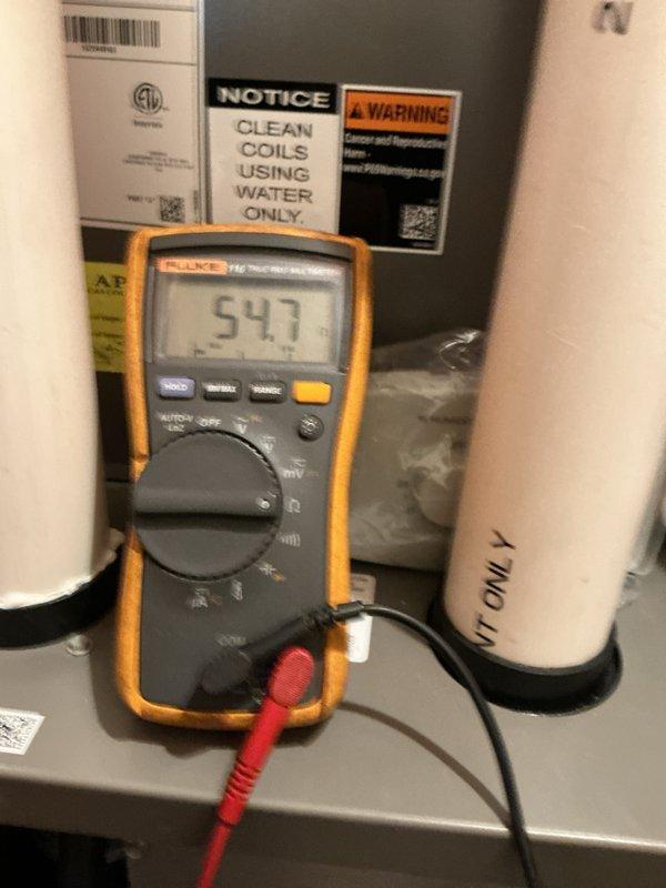 Completed comprehensive heating maintenance on 3-year-old gas furnace located in utility closet. Performed full system inspection including verification of level installation, electrical diagnostics with multimeter confirming proper voltage readings, and thorough examination of all internal components, blower assembly, and condensate drainage system. All equipment found operating within manufacturer specifications with no issues identified.
