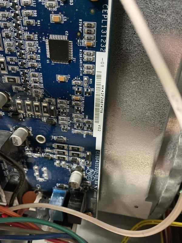 Responded to no-heat call affecting entire residence. Upon arrival, diagnosed control board failure on relatively newer furnace unit. Replaced defective integrated circuit board with OEM replacement part, restored power, and verified proper ignition sequence and heating operation throughout system.