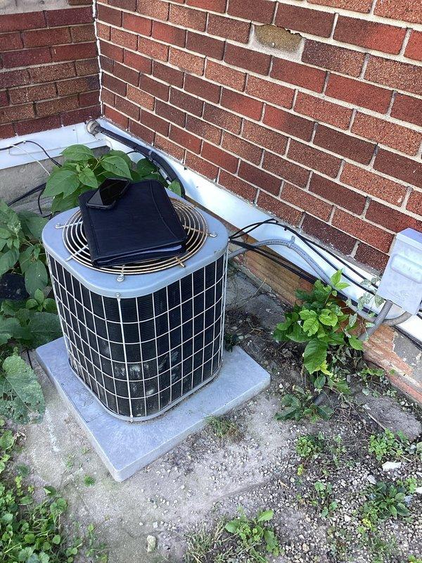 Completed comprehensive estimate for full HVAC system replacement including indoor furnace unit and outdoor condensing unit. Evaluated existing Carrier furnace located in basement mechanical room along with current outdoor condenser positioned on concrete pad against building foundation. Assessed ductwork configuration, refrigerant line routing, electrical connections, and equipment placement for replacement specifications. Documented current system layout and captured detailed photos of both indoor and outdoor equipment to provide accurate replacement proposal.