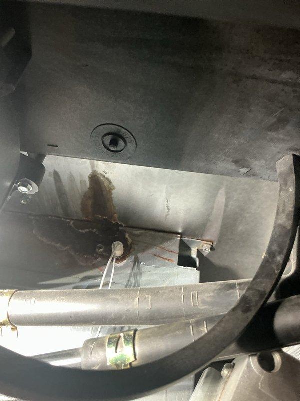 Responded to furnace noise complaint and performed system inspection. Examined internal components including heat exchanger, blower assembly, and burner section. Documented current condition with photos showing air filtration system and internal cabinet components with evidence of operational wear and minor discoloration on metal surfaces. Noise issue remains present and requires further diagnostic evaluation to identify source and determine necessary repairs.