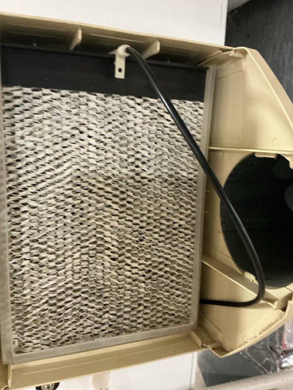 Completed preventative maintenance tune-up on 3-year-old gas forced air furnace. Inspected unit specifications, verified proper installation clearances, and examined evaporative humidifier system including honeycomb media pad and water distribution components. All equipment operating within manufacturer specifications with no deficiencies noted.