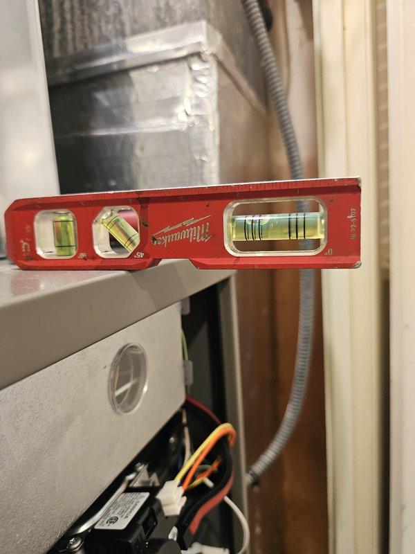 Installed a new 96% Lennox upflow high-efficiency furnace, replacing the existing metal exhaust and intake venting (mufflers removed) with approximately 35' of 2" PVC venting, and set and leveled the unit. Added a 120V condensate pump with a drain line, installed a new whole-house humidifier on the supply plenum with a condensate drain to the pump, and replaced the thermostat.