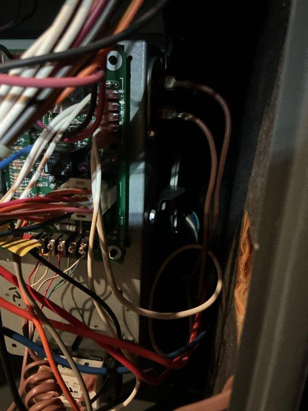 Performed annual heating tune-up on a 13-year-old gas furnace, including inspection of the control compartment, wiring harness, and circuit board connections. Verified electrical operation of the blower and control components using a clamp meter, and confirmed wiring and terminal connections were secure with no signs of damage or overheating.