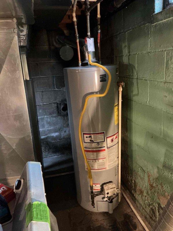 Performed a heating tune-up on the gas furnace, including a combustion analysis with a calibrated flue gas analyzer that showed 108.5°F stack temperature, 6.6% O₂, 8.08% CO₂, 16 ppm CO (23 ppm air-free), 41% excess air, and 93.6% combustion efficiency. All readings were within normal operating parameters for natural gas, and the system was left operating properly.
