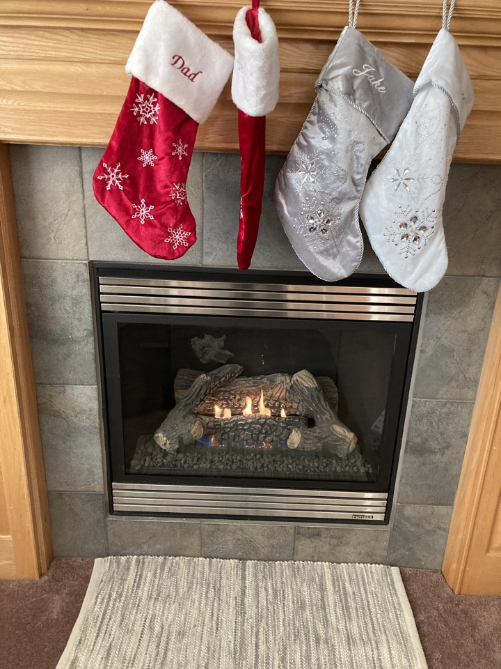 Cleaned gas fireplace 