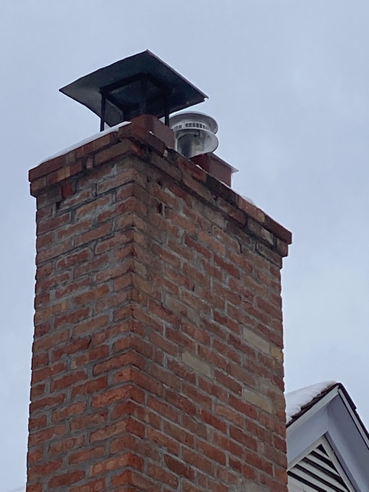 Install 5 inch cap and top plate