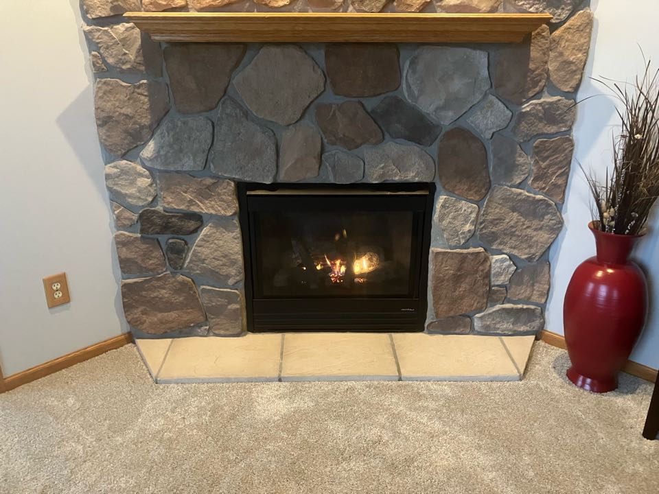 Gas fireplace cleaning 