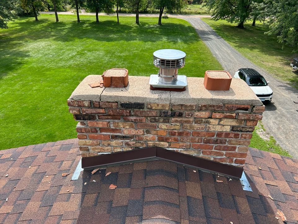 Chimney cleaning and smartscan inspection- proposal for roofline rebuild 