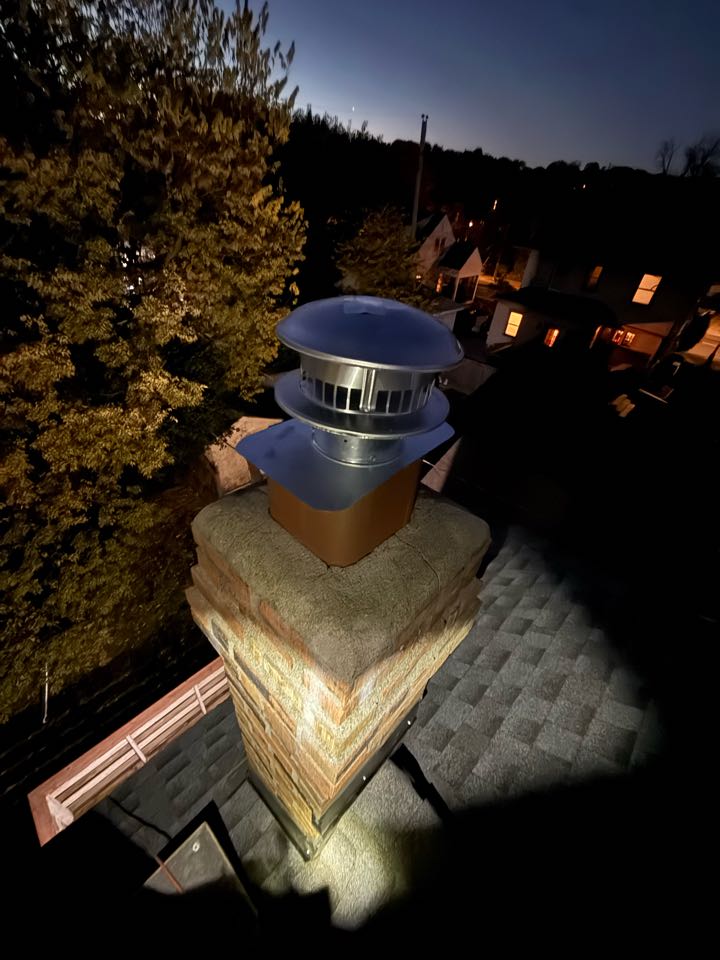 Installed a 5” lining system 