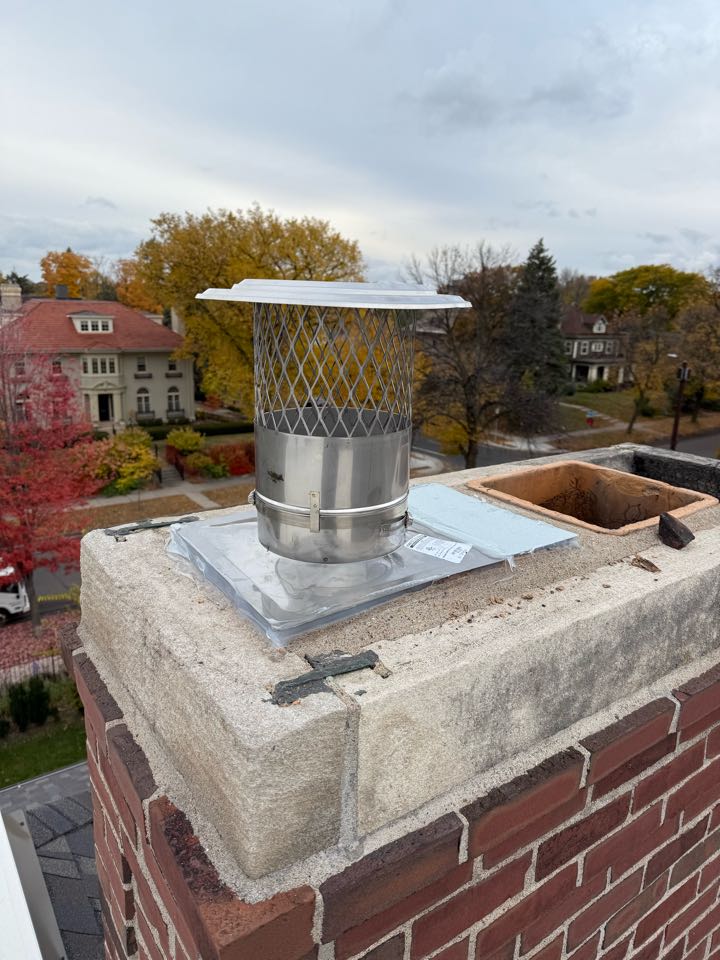 Installed a 7” lining system 