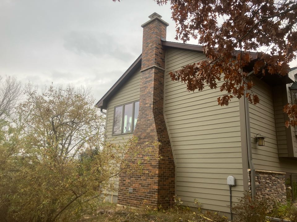 I applied final chimney sealant 