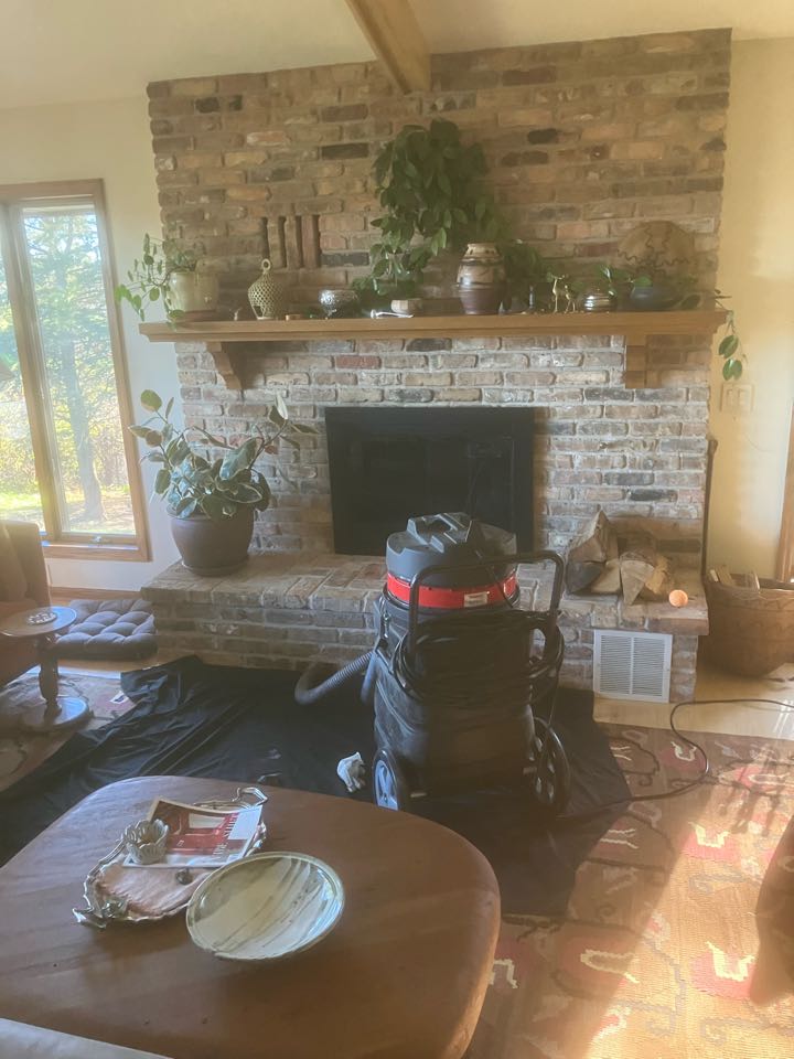 Annual chimney clean and smartscan inspection