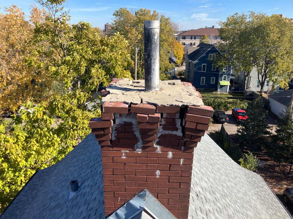 Booked for chase removal and insulated liner install