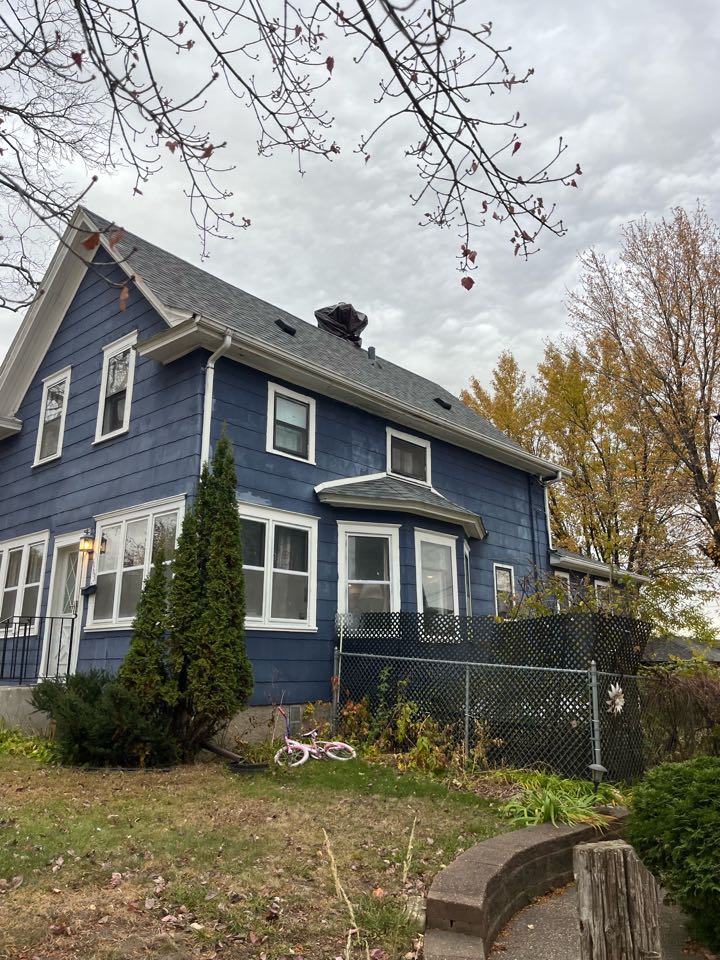 Tore down and rebuilt 14 courses of brick and poured new crown, installed a new 4 inch stainless steel liner 