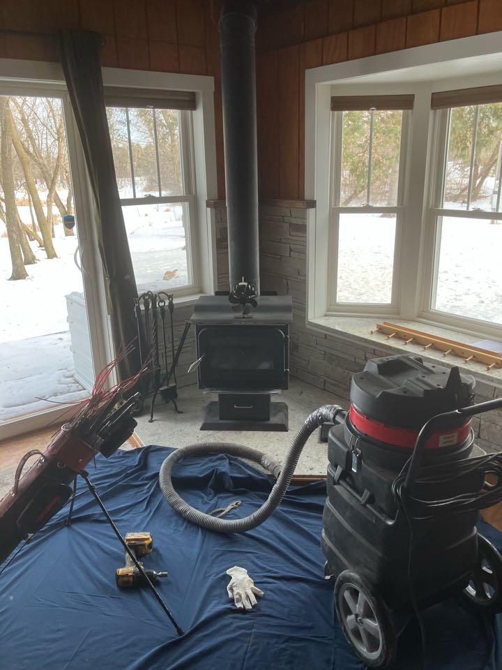 Chimney clean and smartscan inspection