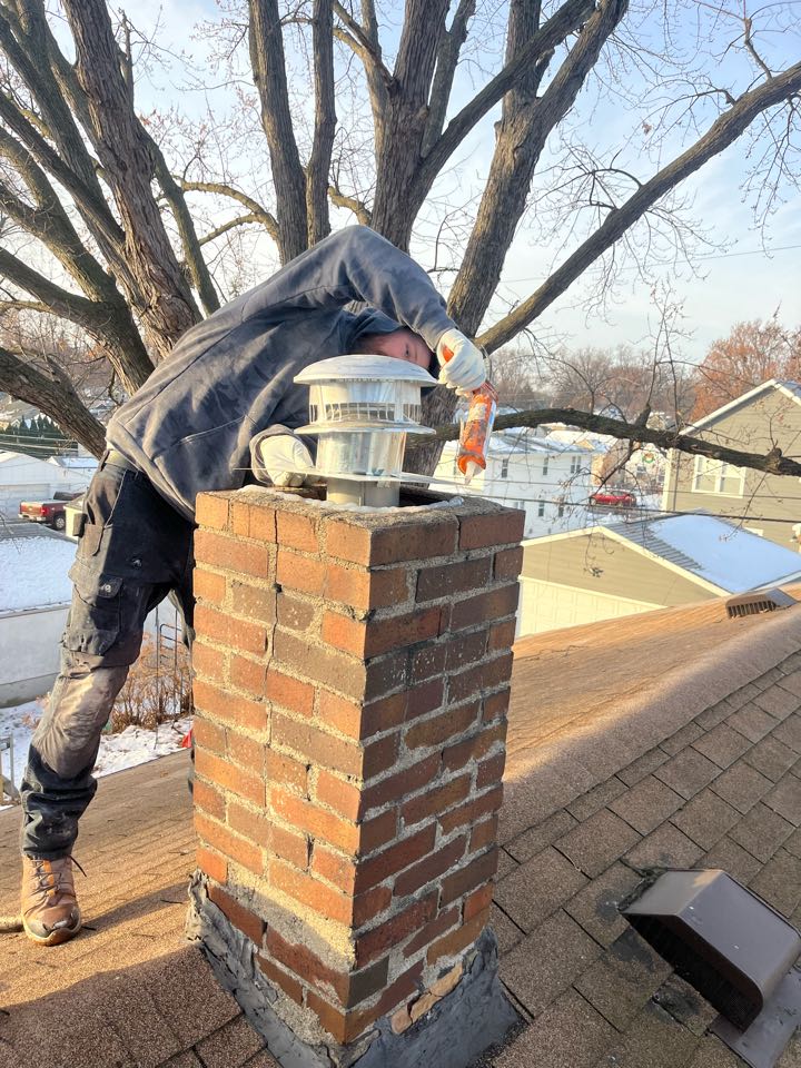 New chimney cap for 5 inch liner 