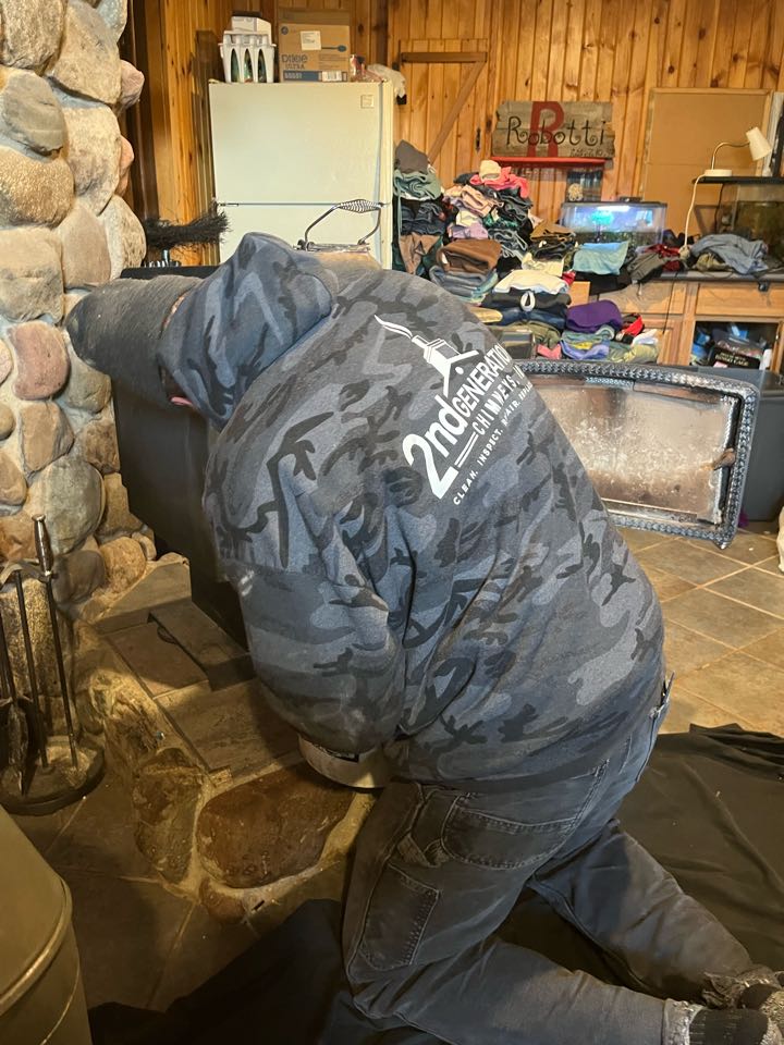 Chimney and stove, clean and inspection. North Branch, MN 
