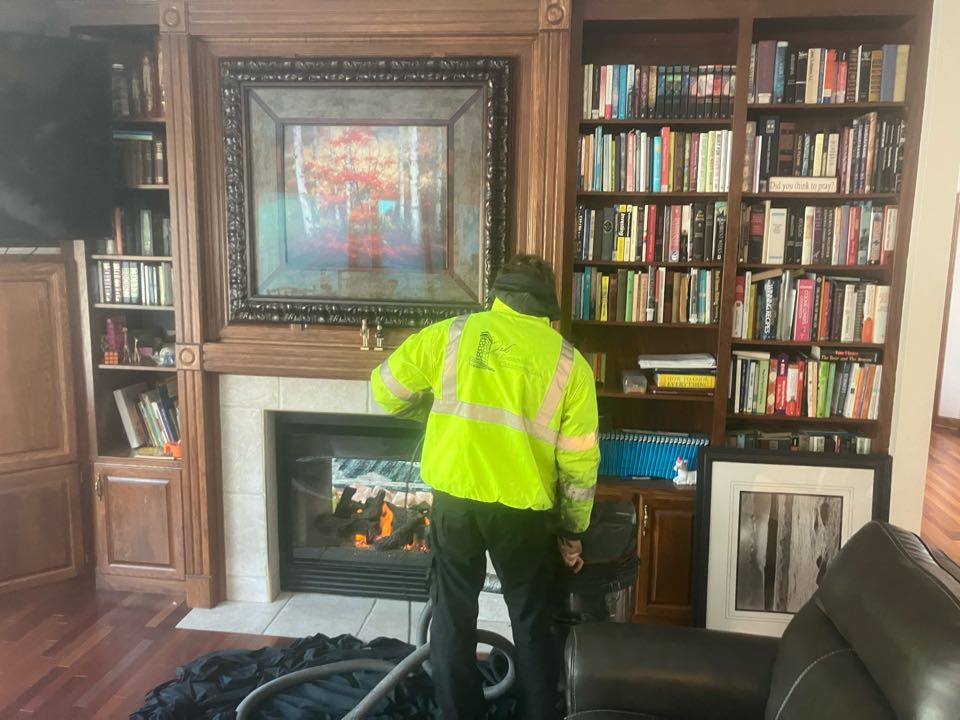 Fireplace cleaning and inspection in ham lake Minnesota 