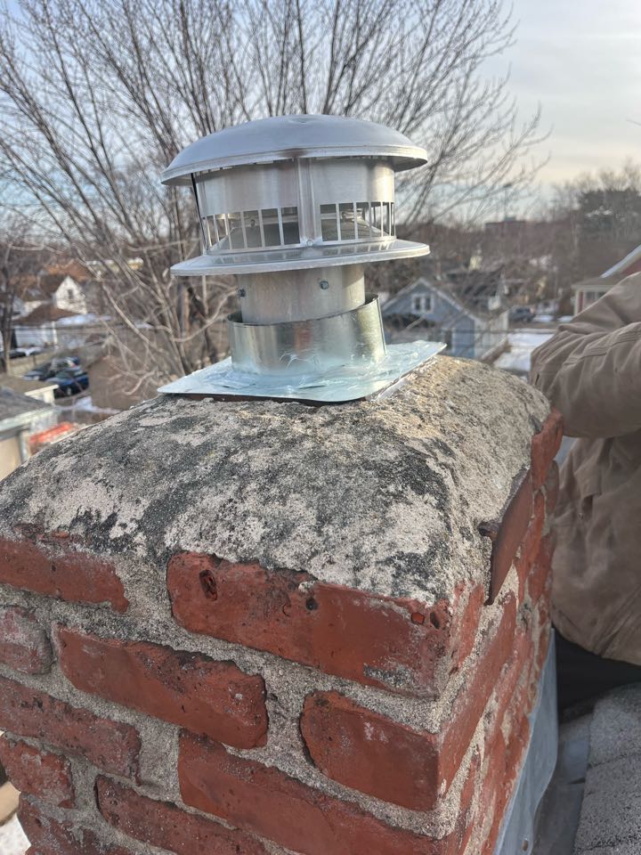 Installed new cap and top plate 