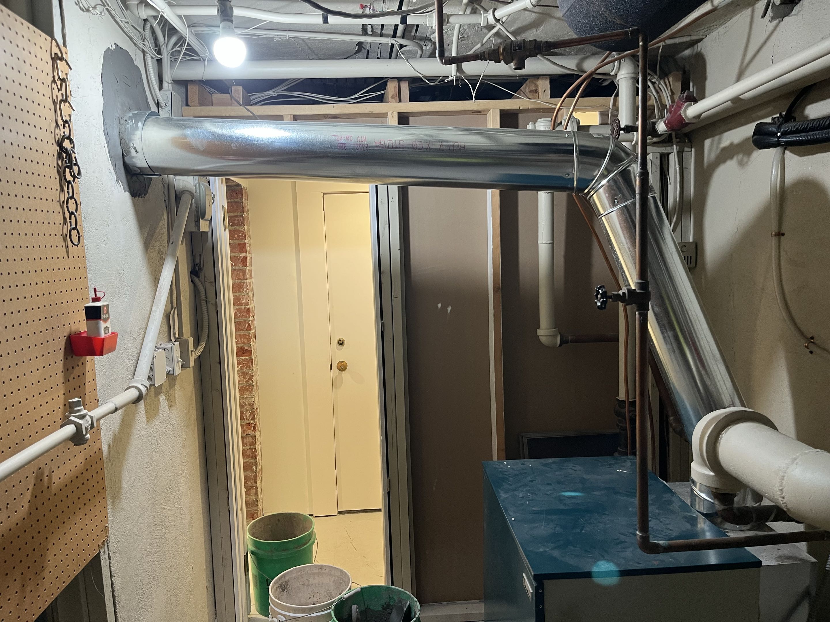 Saint Paul, MN - Installed new 7 inch stainless steel liner with cap and top plate. Then poured new crown. St. Paul, MN