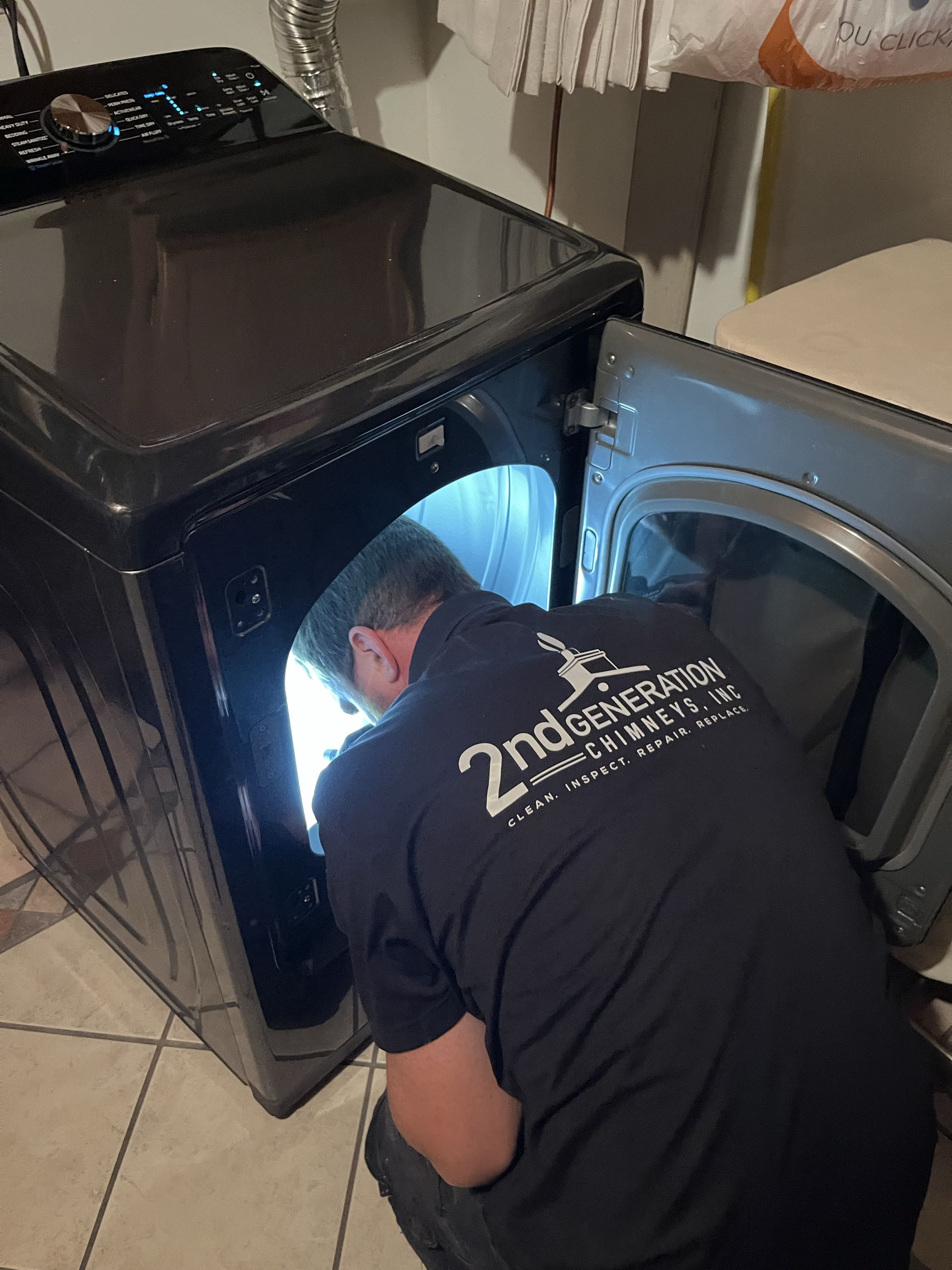 Ham Lake, MN - Chimney and firebox clean and inspection. Cleaned dryer vent as well. Ham Lake, MN