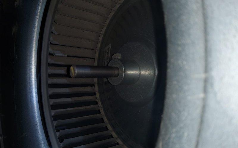 Performed tune-up service on Bryant Plus 90x furnace in response to customer complaint of burning odor. Inspection revealed significant dust accumulation on blower wheel causing the reported smell. Cleaned blower wheel assembly and verified proper system operation, eliminating the burning odor.