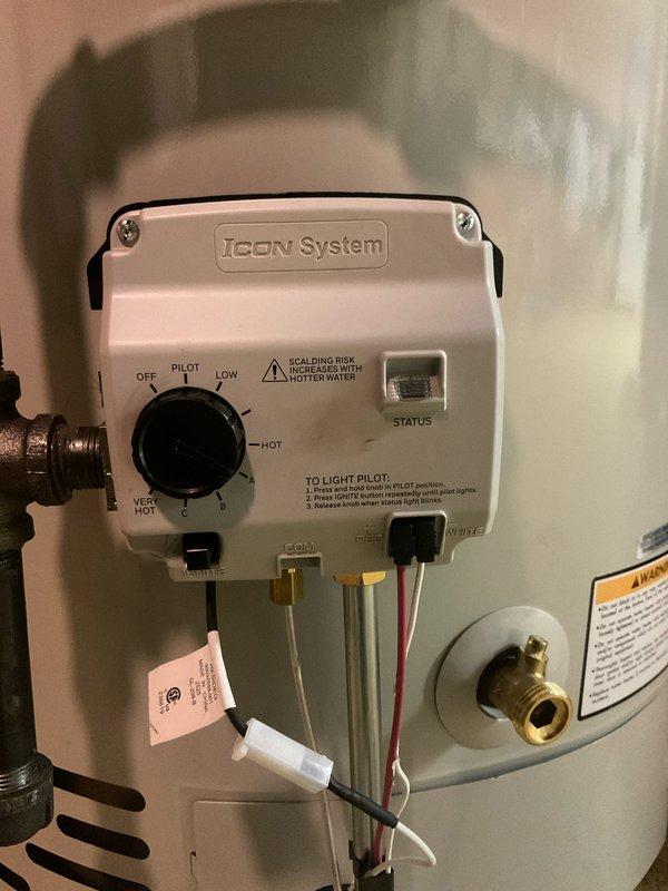 Installed new Rheem tanked water heater per existing quote #10:29. Unit features ICON System control panel with temperature regulation and safety features. Completed all necessary copper and galvanized pipe connections. Verified proper functioning of control panel and confirmed no leaks in the basement mechanical room installation.