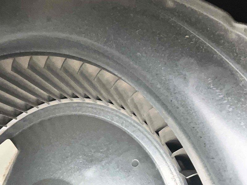 Performed scheduled Heating Tune Up on 5-year-old system. Inspected furnace interior, visually examining burners with proper blue flame pattern and checking heat exchanger integrity. Cleaned blower wheel assembly which had moderate dust accumulation to improve system efficiency and airflow.