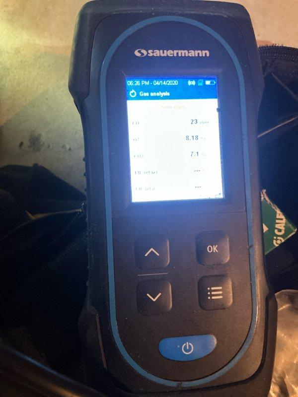 Performed scheduled maintenance on heating system per home service plan. Inspected and cleaned blower wheel assembly to ensure proper airflow. Conducted combustion analysis with Sauermann device to verify system efficiency and proper operation.
