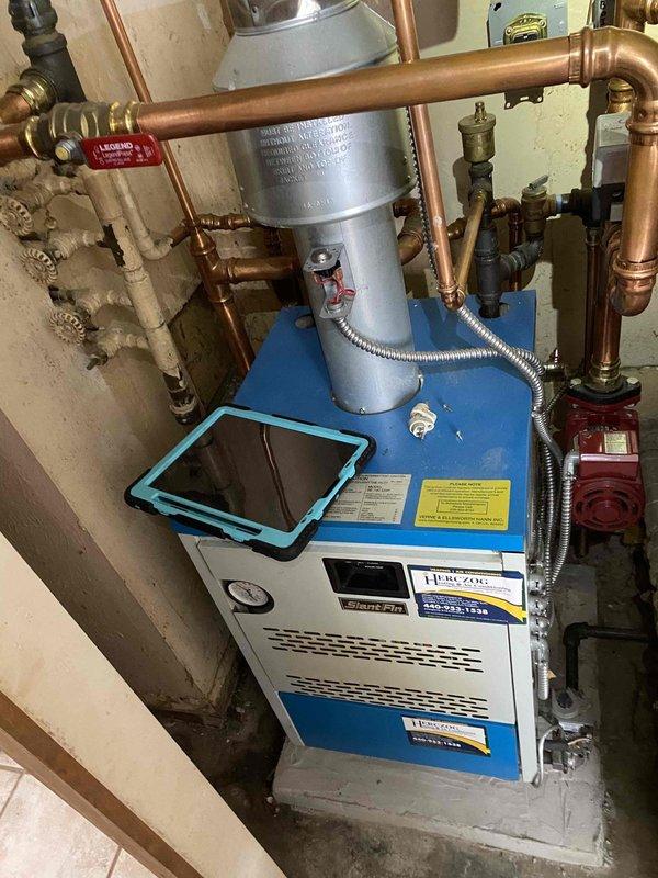 Responded to service call for 8-year-old furnace with intermittent shutdown issues. Inspected hydronic heating system including boiler unit, circulation pump, and copper piping network. Diagnosed and resolved issue with flame sensor causing random system cutoffs, cleaned components, and verified proper operation through multiple test cycles.