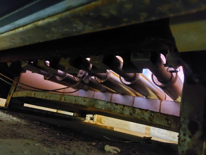 Diagnosed boiler system malfunction on 5-year-old unit. Inspected piping assembly and found significant corrosion on heat exchanger components and connection points. Cleaned oxidized areas, replaced affected fittings, and restored proper operation to heating system.