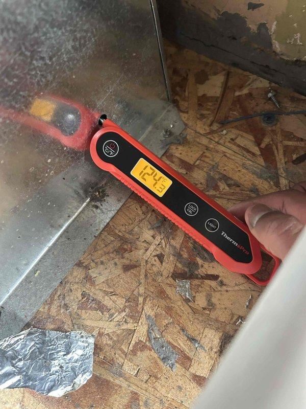 Performed scheduled Heating Tune Up on system under Home Plan coverage. Conducted temperature differential testing showing 124.3°F at supply register. Inspected and verified proper operation of blower motor assembly and electrical connections - all components clean with no signs of wear or damage.
