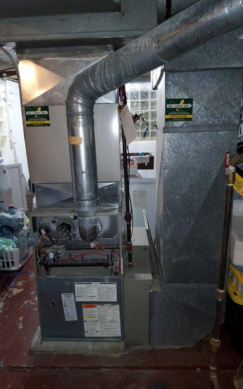 Responded to no-heat call for 15-year-old furnace system. Performed full diagnostic inspection of the unit and ductwork connections. Identified and replaced worn ignitor component that was preventing proper startup sequence. System now operating at normal efficiency with restored heat function.