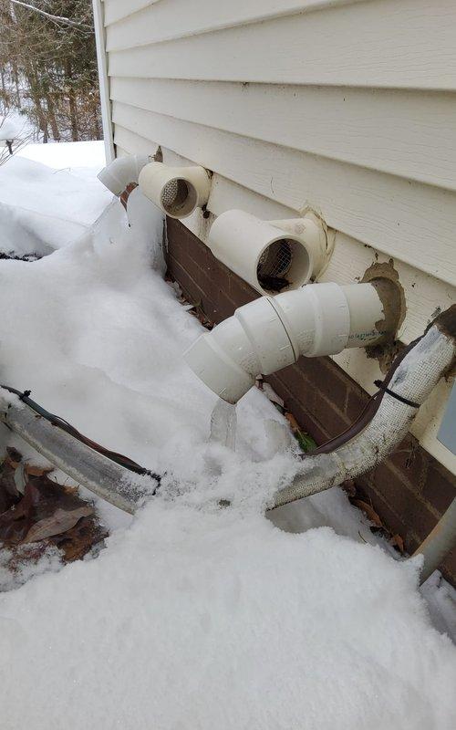 Responded to follow-up service call regarding persistent airflow issues in master bedroom previously addressed in November. Inspection revealed snow accumulation partially blocking exterior PVC foundation vents, restricting proper system ventilation. Cleared obstructions and verified proper airflow restoration to all affected areas.