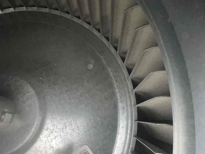 Performed comprehensive heating tune-up on multiple HVAC systems including 6 furnaces (4 with humidifiers) and a garage heater. Inspected and cleaned blower wheel assemblies to remove accumulated debris. Conducted combustion analysis with digital analyzer, verifying proper O2 levels (21.9%) and confirming CO safety parameters were within acceptable ranges. Also inspected UV light system for proper operation and safety compliance.