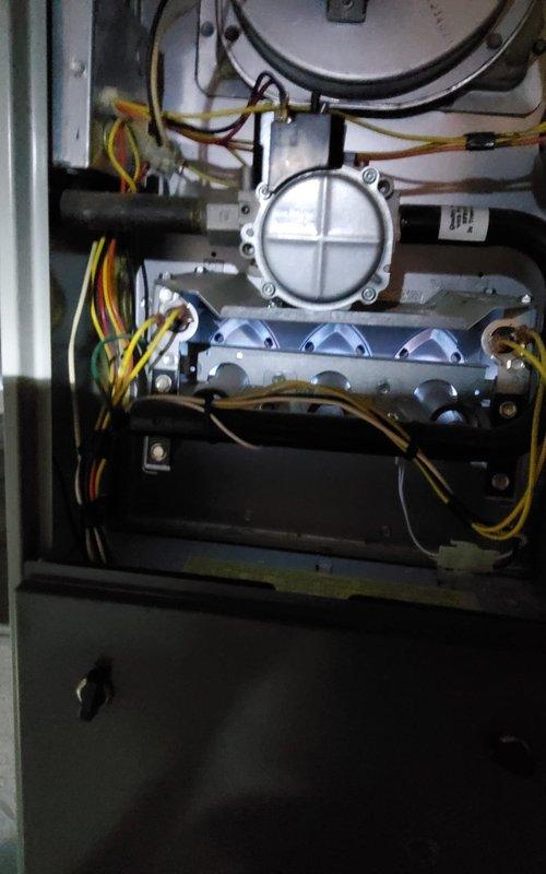 Responded to no heat complaint at residential property. Upon inspection of the furnace, observed failure of the inducer motor assembly. Replaced faulty component, tested system operation through multiple heating cycles, and verified proper airflow throughout the home. Unit now functioning correctly with consistent heat delivery.