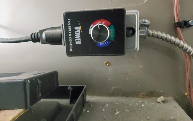 Responded to no heat complaint on first floor of residence with 5-year-old Bryant furnace. Discovered faulty IPOWER fan speed controller affecting proper airflow distribution to first floor. Replaced control device and verified proper operation of system with balanced airflow to all zones.